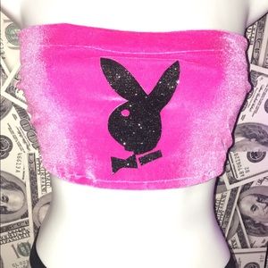 Pink Playboy bunny tube top Restocking